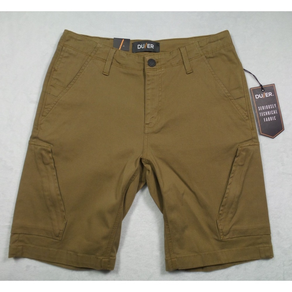 DUER DU/ER Shorts Mens Size 32 Brown Live Lite Adventure Super Stretch T2X NWT